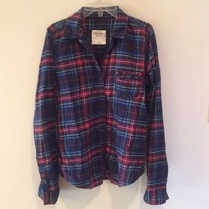 Abercrombie and Fitch multicolored women’s flannel